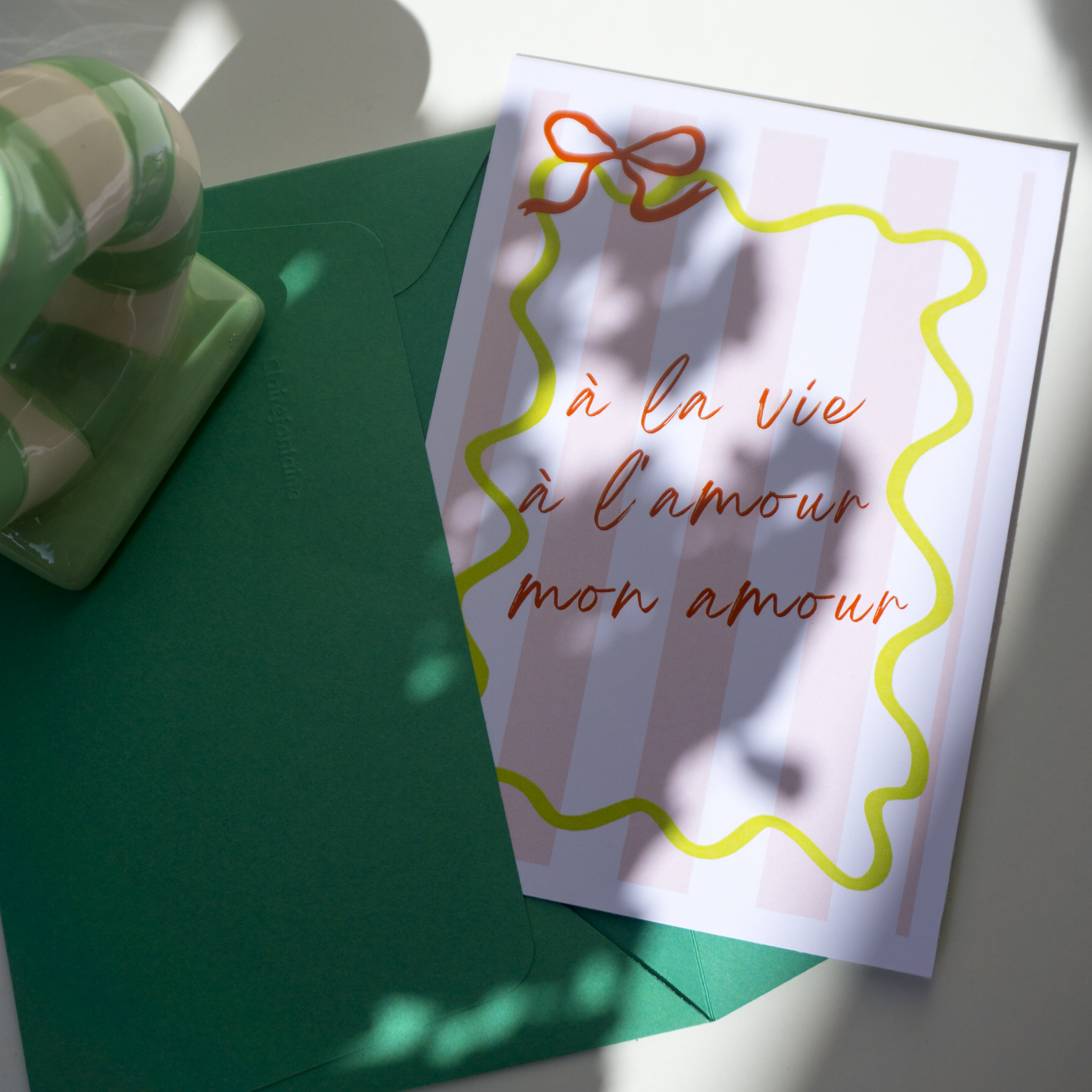 Carte - À la vie à l'amour mon amour 💕