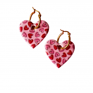 Boucles Coeur Motif Coeur