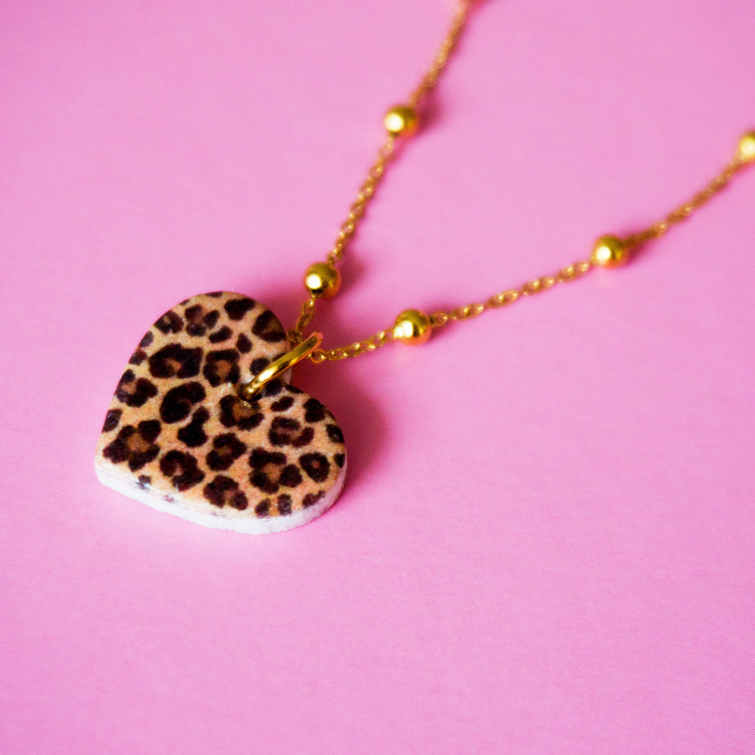 Collier acier inoxydable fait main Coeur graouu