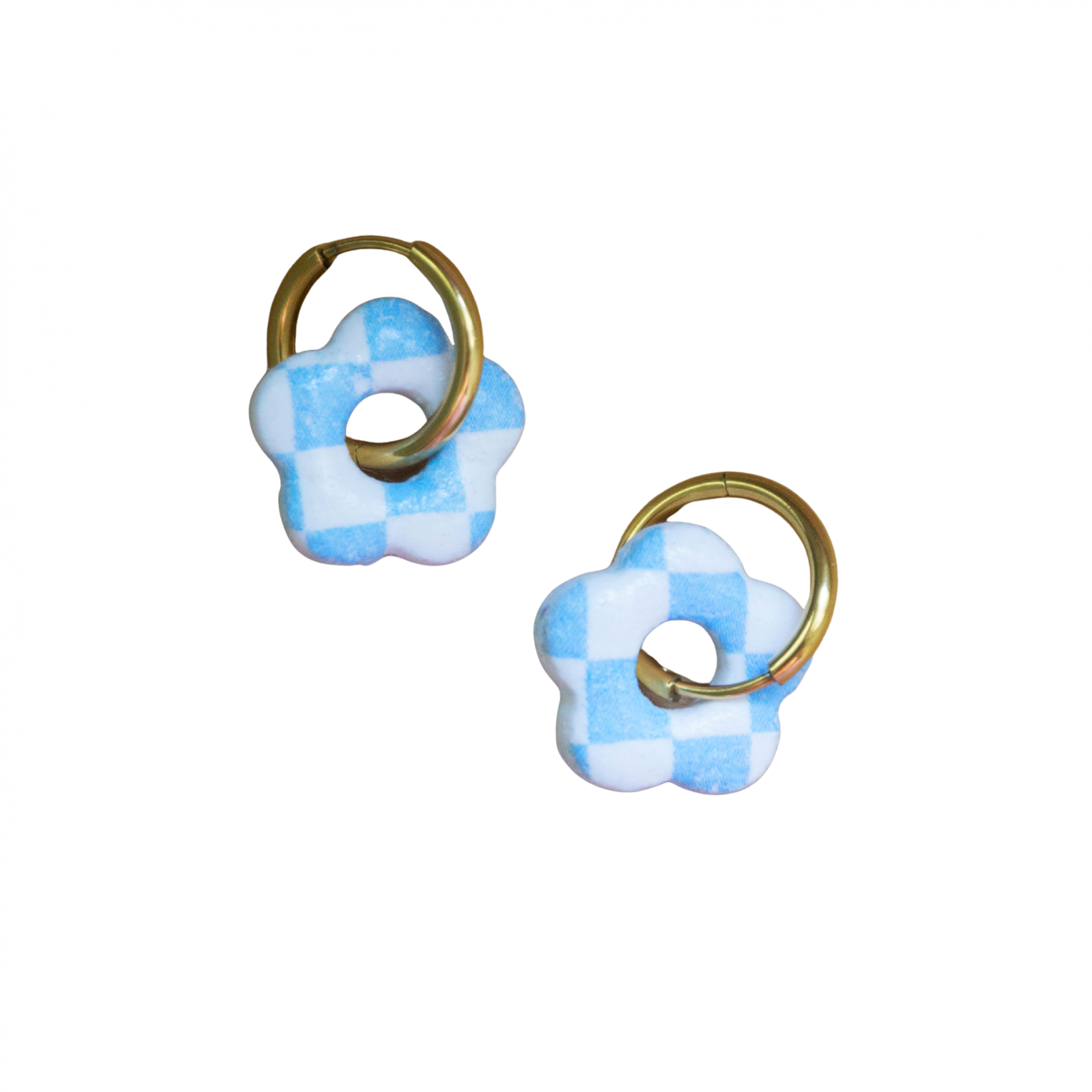 Boucles d’oreilles acier inoxydable faites main Mini Joli Cœur