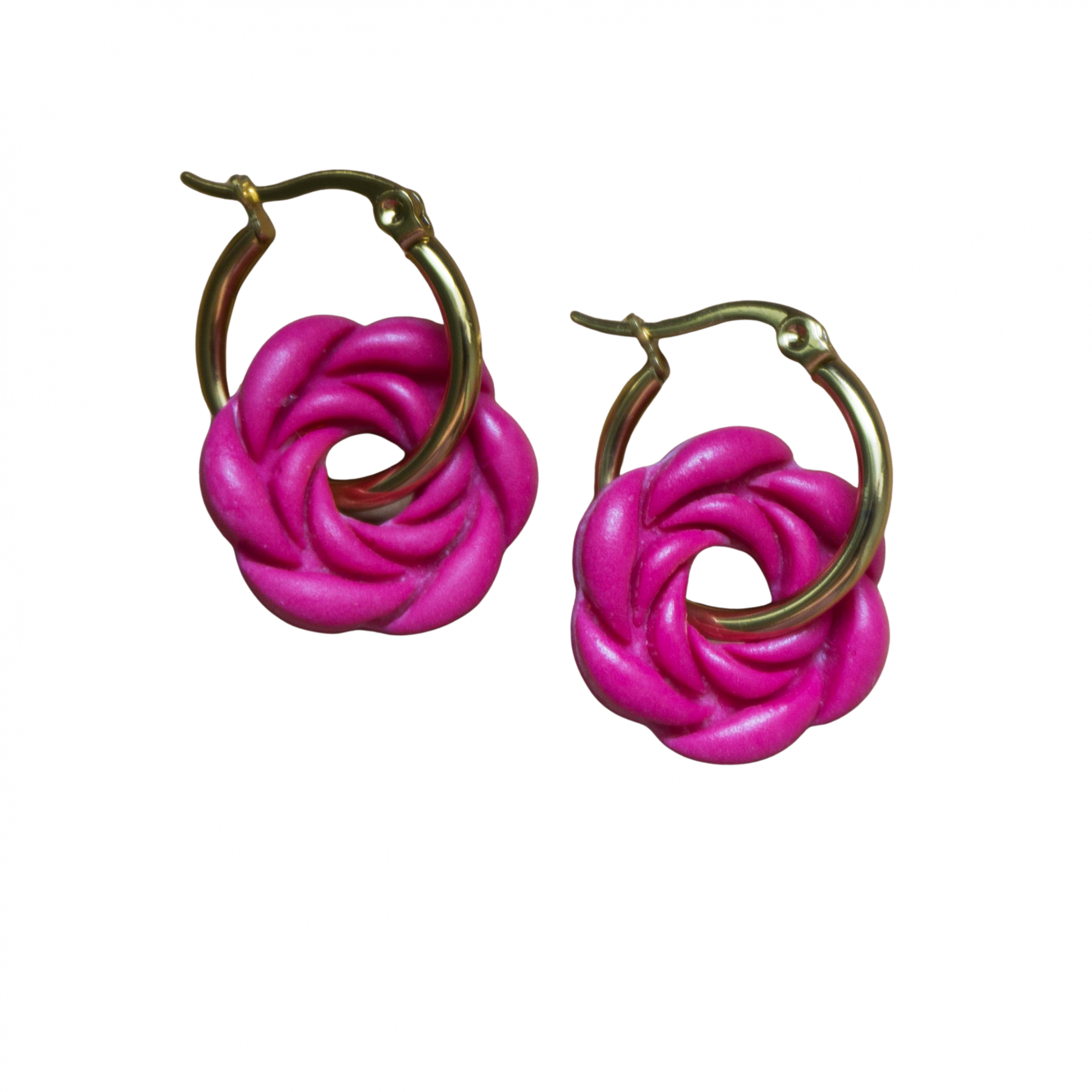 Boucles d’oreilles acier inoxydable faites main Amour à croquer