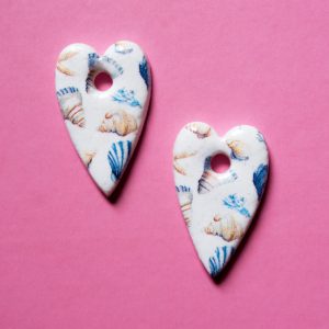 Boucles Coeur Motifs Mer