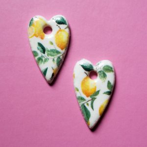 Boucles Coeur Motifs Fruit