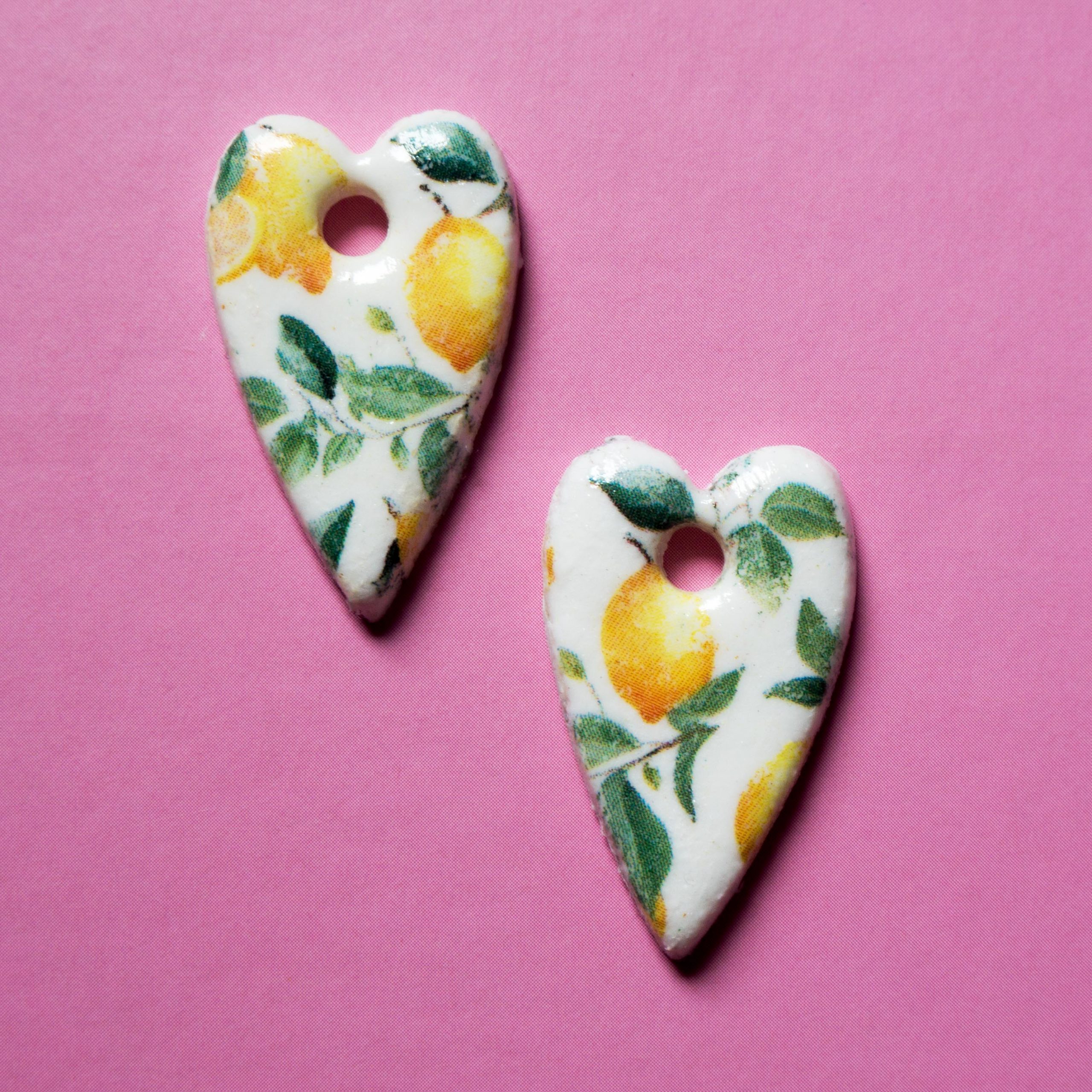 Boucles Coeur Motifs Fruit